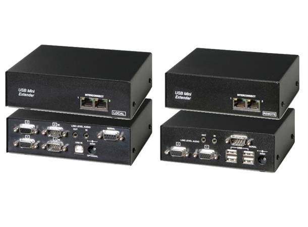 SD Extender VGA USB2 AUD RS232 Tx/Rx 2xTP Max 50 m DAccess DualHead 